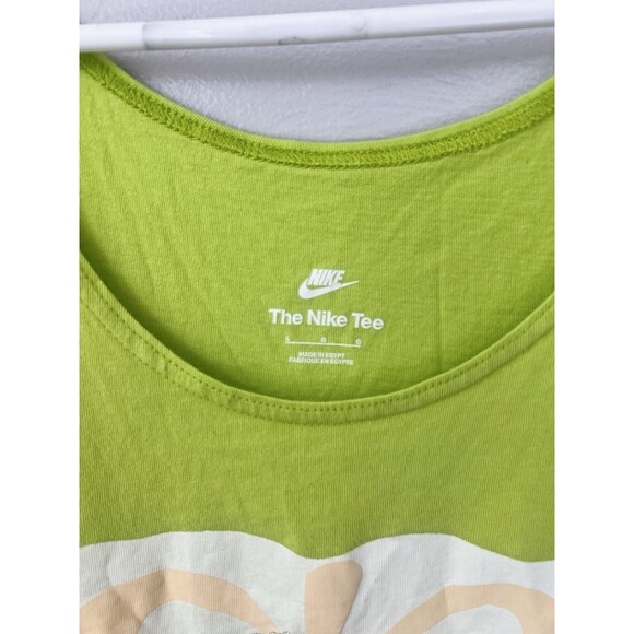 The Nike Tee Sportswear Spring Break Tank Top Lime Green Cotton Size Large ASOS - Picture 5 of 8